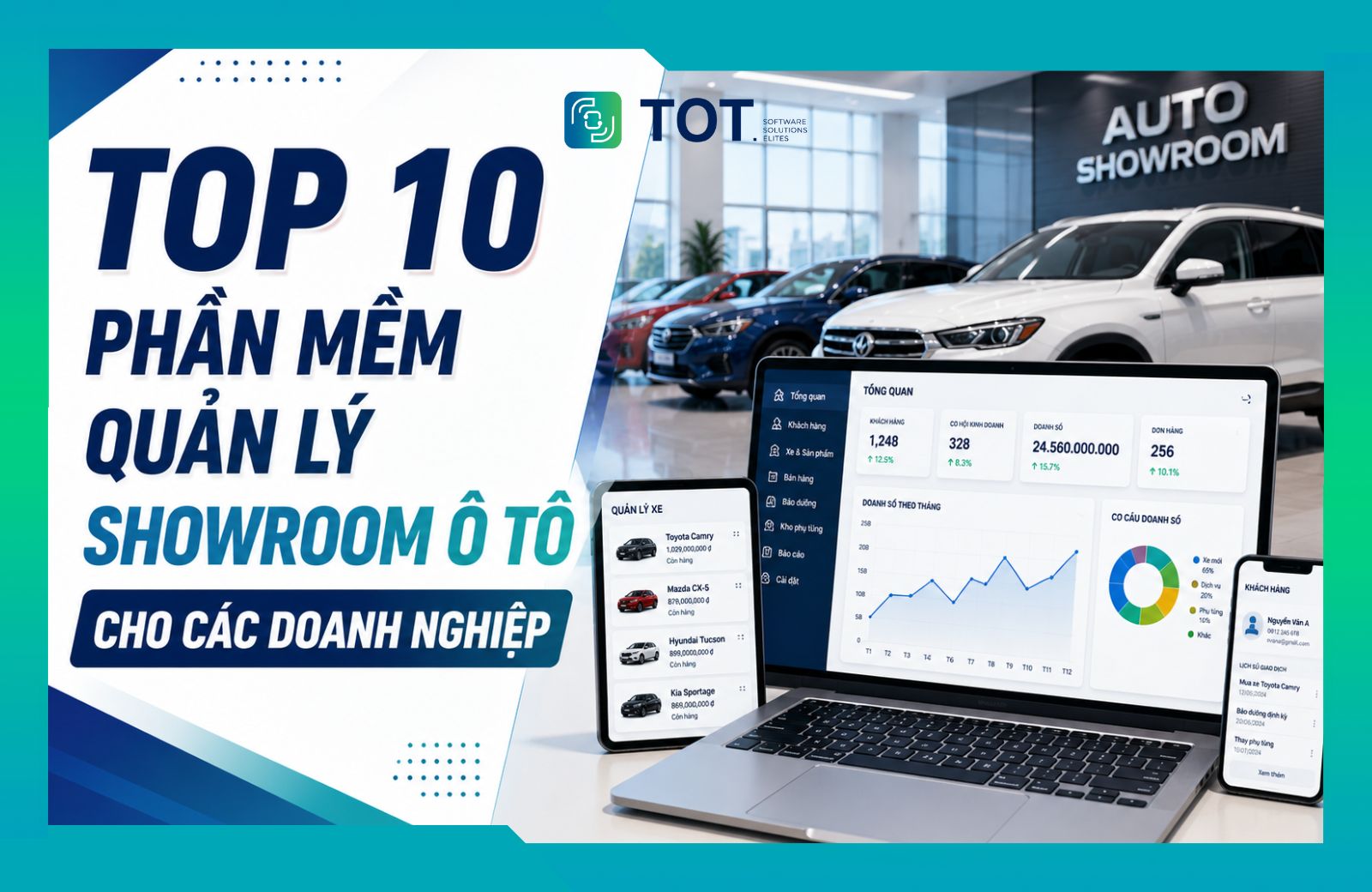 phần mềm quản lý showroom ô tô