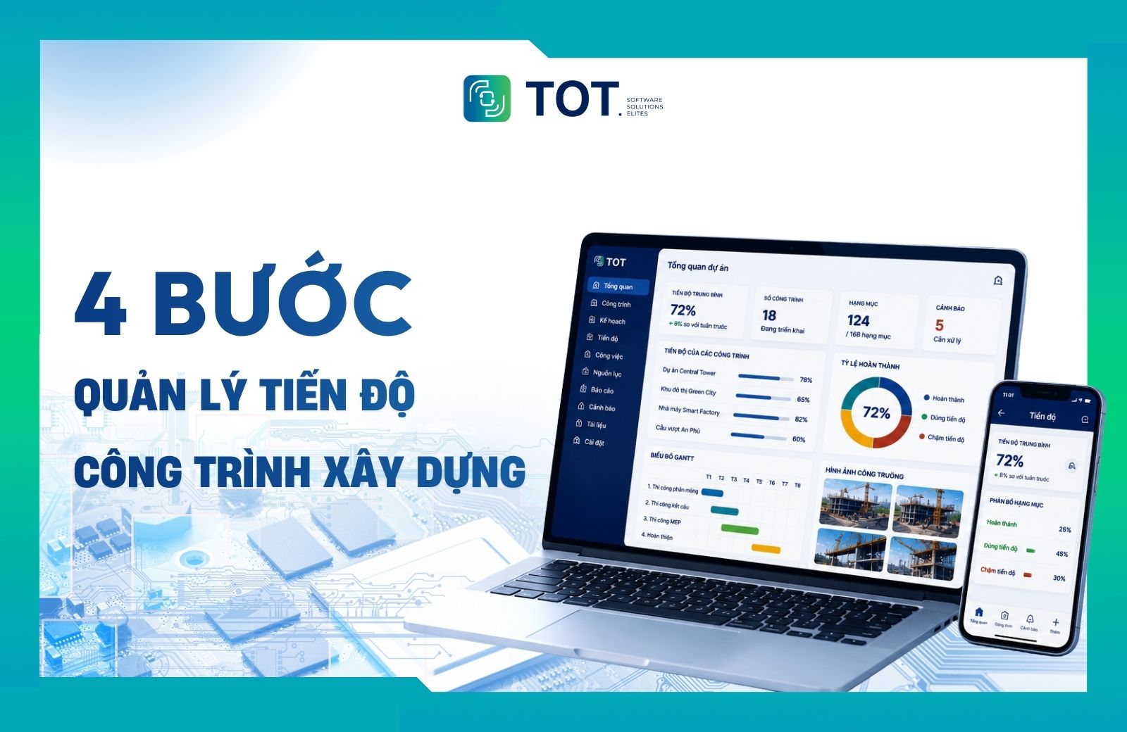 phần mềm quản lý tiến độ công trình
