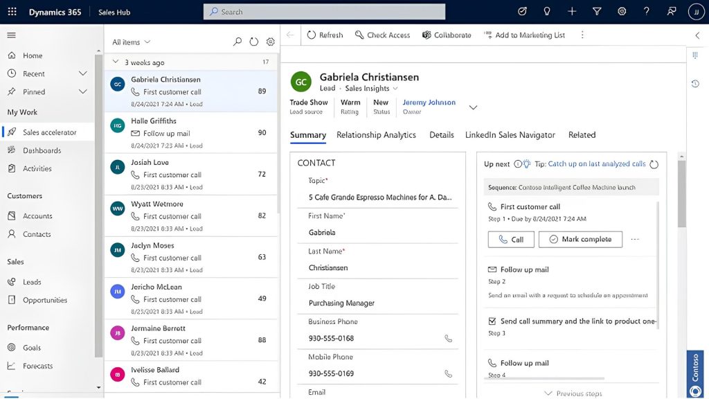Microsoft Dynamics 365 software
