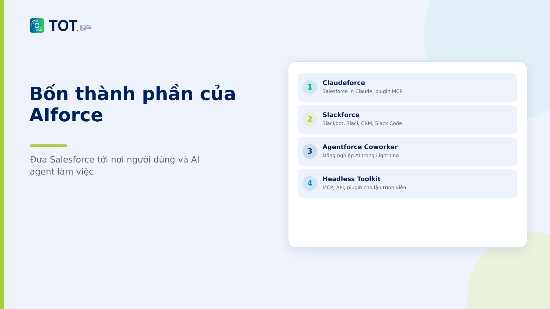 Bốn thành phần của AIforce tại Dreamforce 2026: Claudeforce, Slackforce, Agentforce Coworker và Headless Toolkit