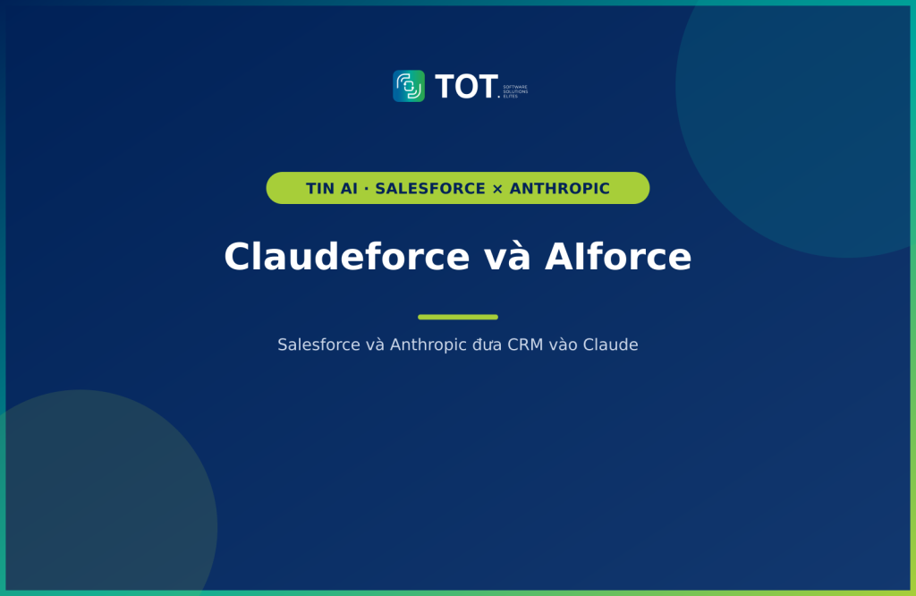 Claudeforce và AIforce: Salesforce và Anthropic đưa CRM vào Claude
