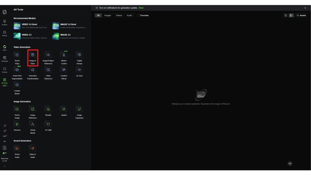 Image-to-Video Kling AI