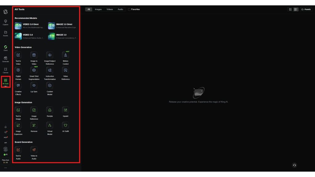 Using Kling AI for free