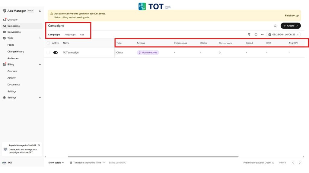 Ads Manager Chatgpt