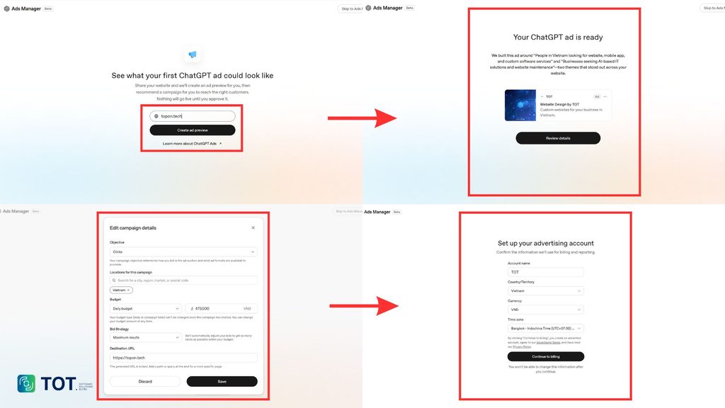 đăng kí tài khoản chatgpt ads