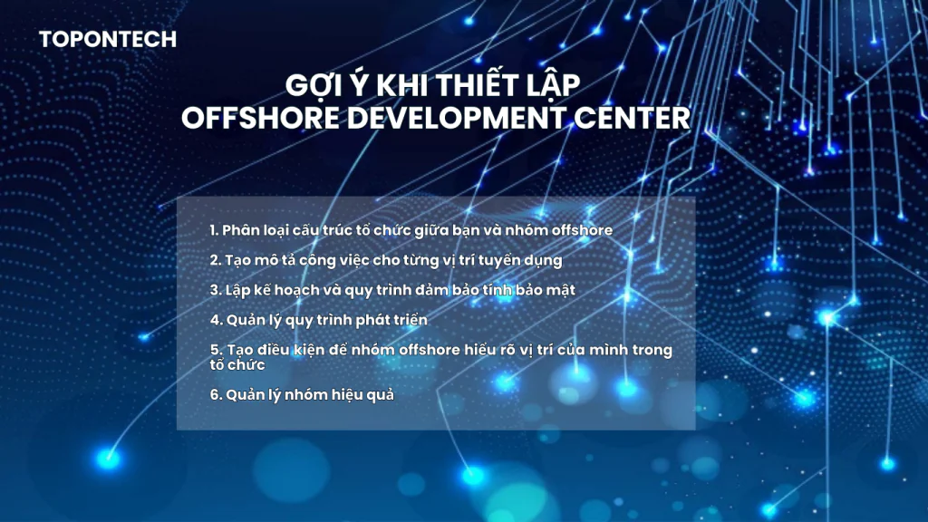 Thiết lập dự án offshore development center