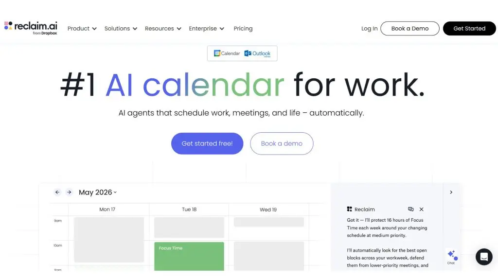 Reclaim.ai quản lý thời gian
