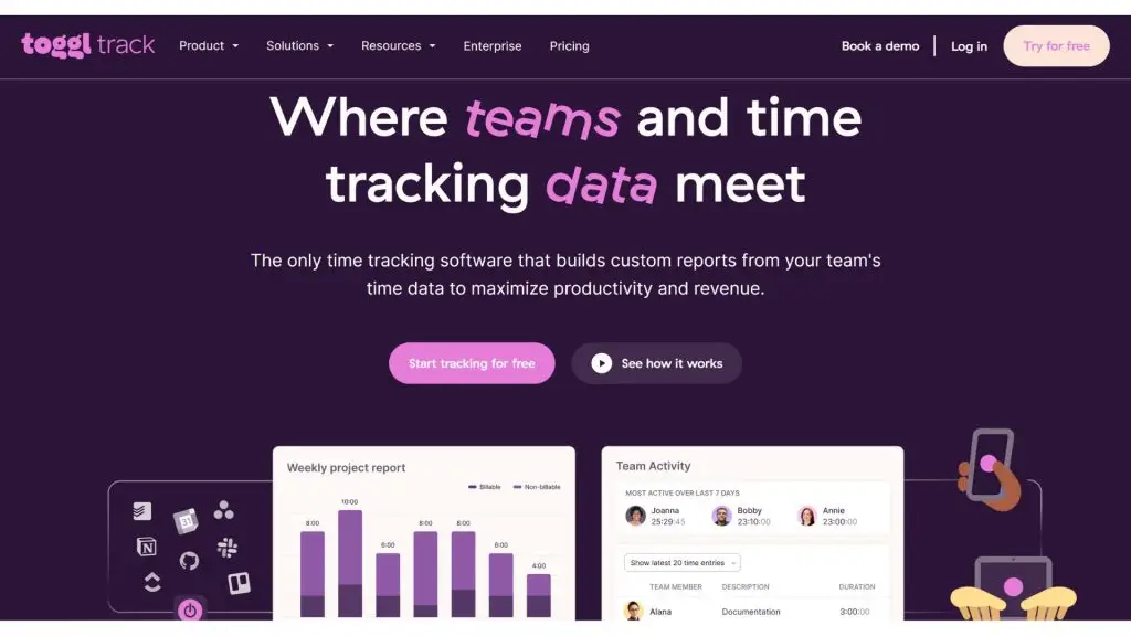 Toggl Track phần mềm quản lý thời gian