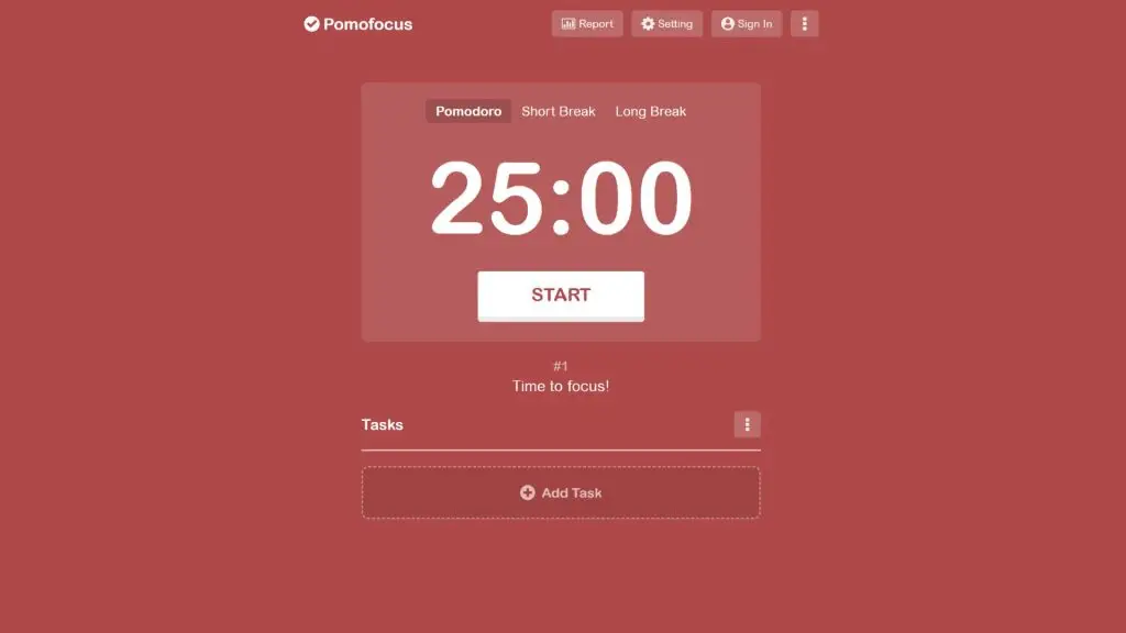 Pomofocus app quản lý thời gian học tập