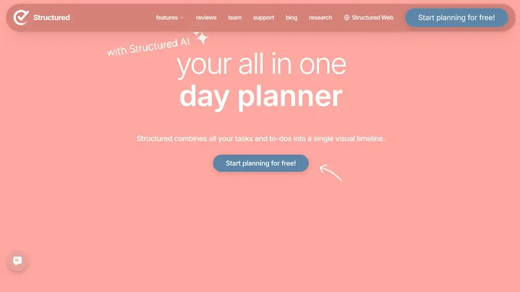 Structured app tạo thời gian biểu