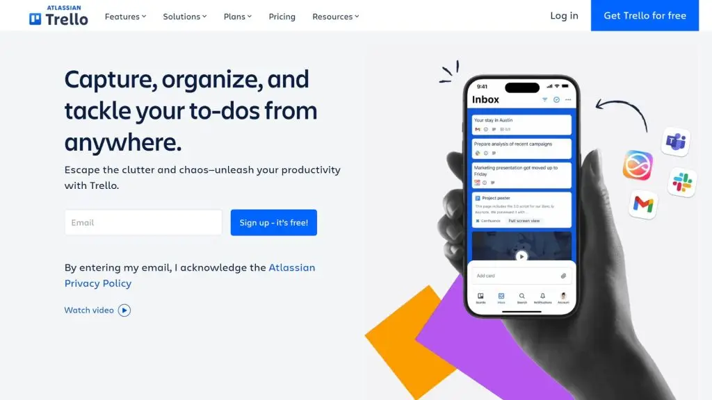 Trello app quản lý thời gian