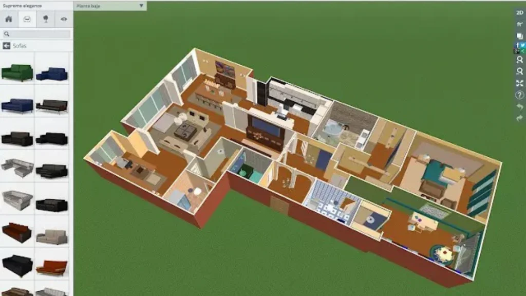 Ứng dụng thiết kế nhà là phần mềm hỗ trợ người dùng tạo ra bản vẽ kiến trúc hoặc nội thất cho các công trình nhà ở 