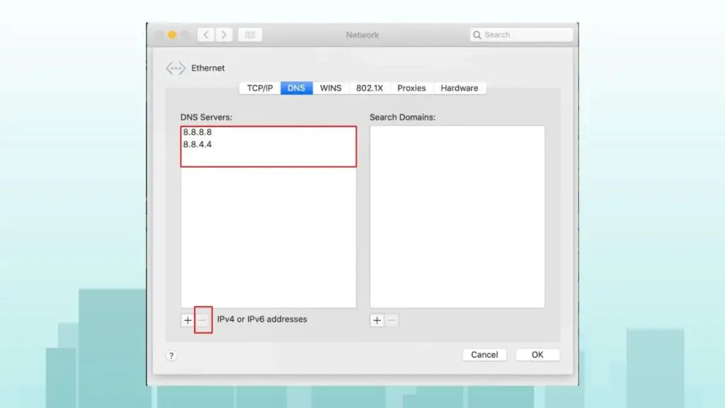 Đổi DNS 8.8.8.8 trên MacOS