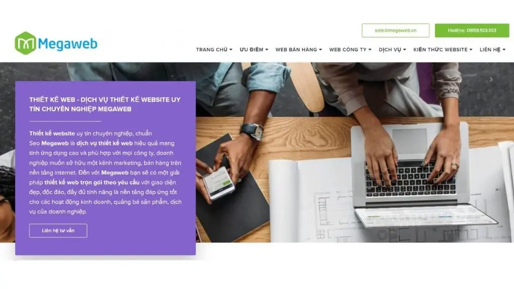 công ty thiết kế website megaweb