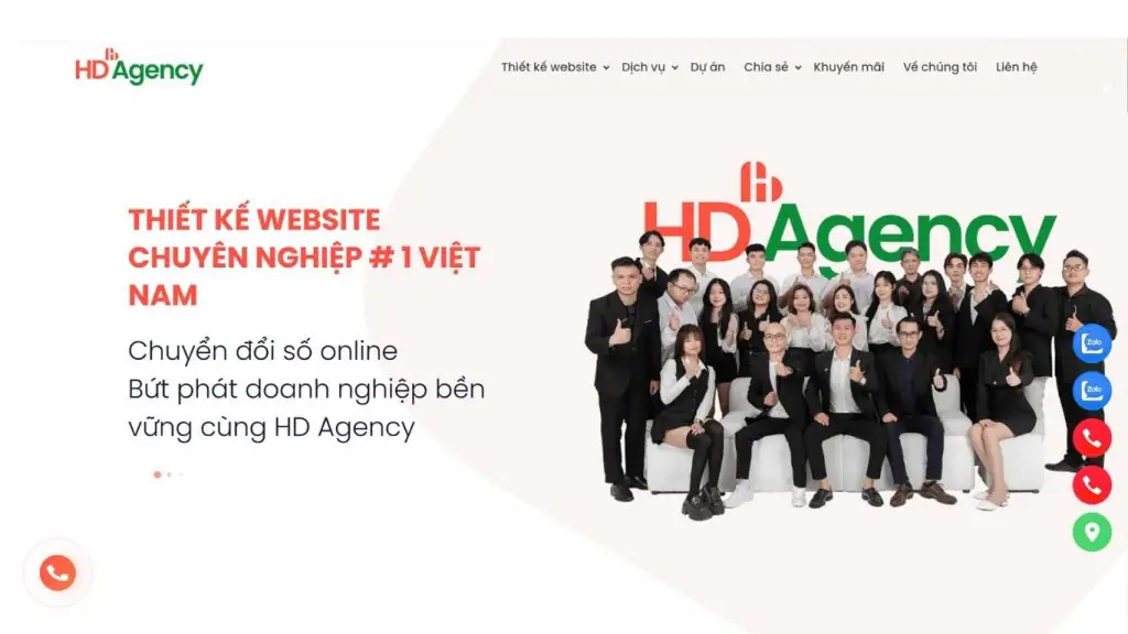 Công ty thiết kế website uy tín HDAgency