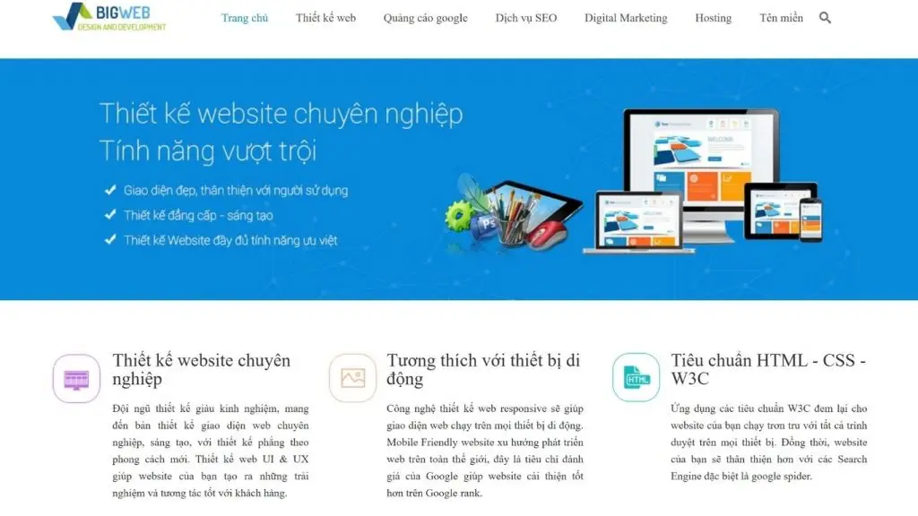 Xây dựng website BigWeb