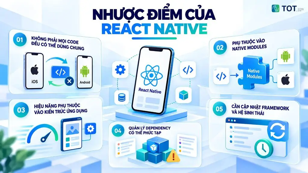 Nhược điểm React Native