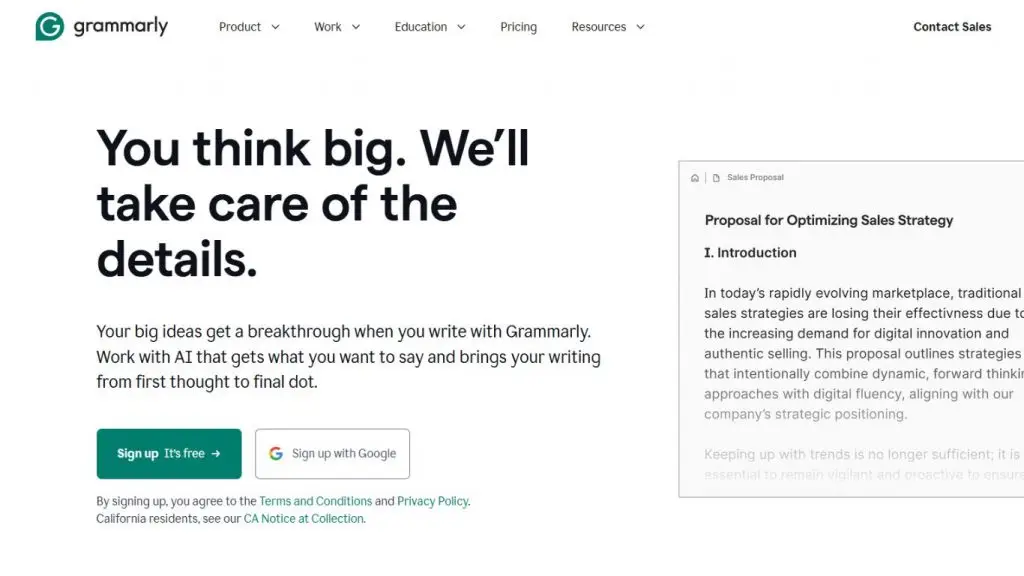Grammarly giúp kiểm tra ngữ pháp và chính tả