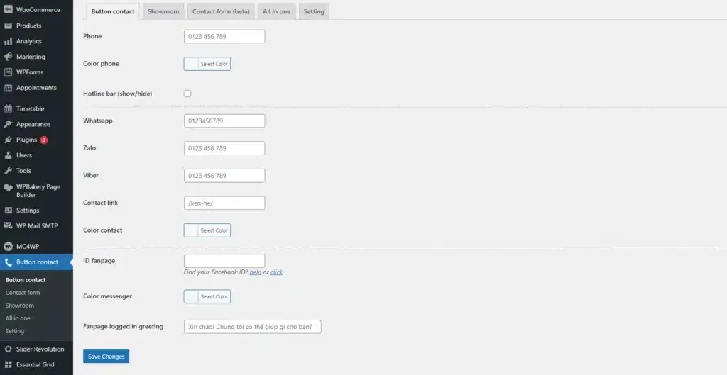Plugin chat Zalo