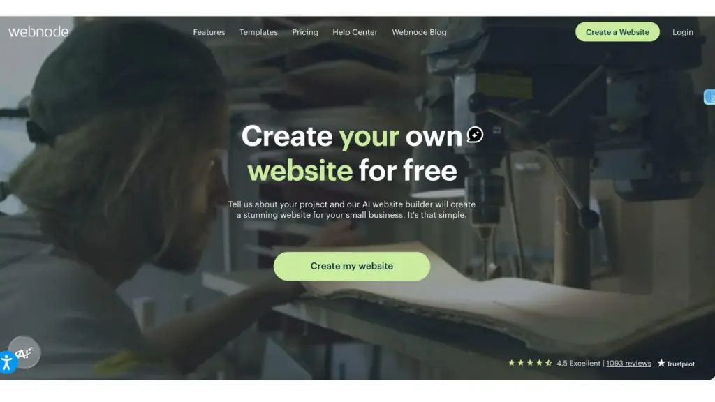 Webnode cho phép tạo website nhanh và hỗ trợ nhiều ngôn ngữ