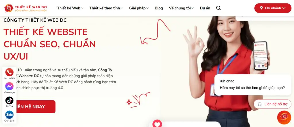 Công ty thiết kế website uy tín tại TPHCM DC