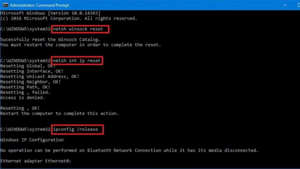 Làm mới địa chỉ IP bằng CMD để sửa lỗi web và khôi phục kết nối mạng
