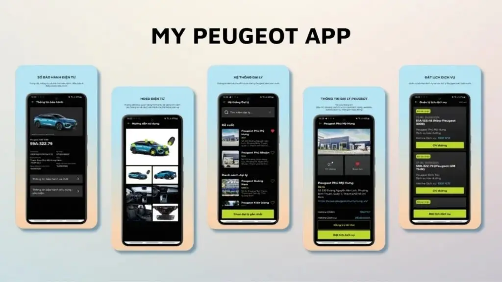 The My Peugeot App is developed by TOT
