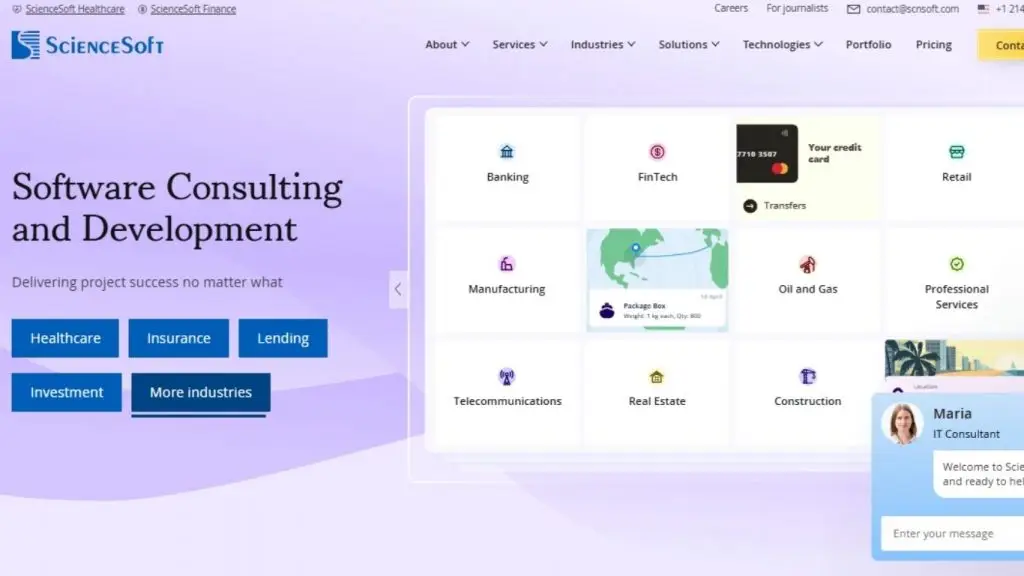 ScienceSoft specializes in healthcare software systems