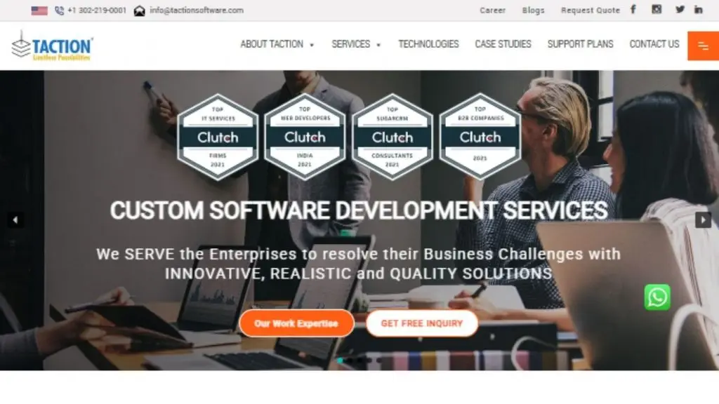 Taction Software provides a custom EHR