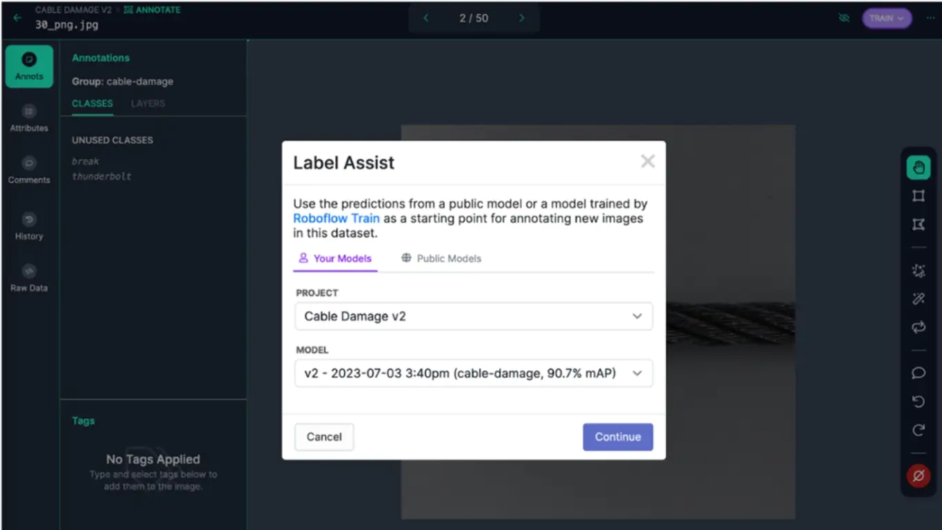 Cách dùng Label Assist