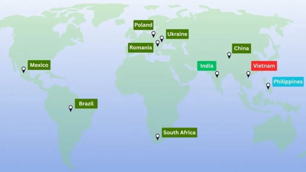 Select a nearshore region