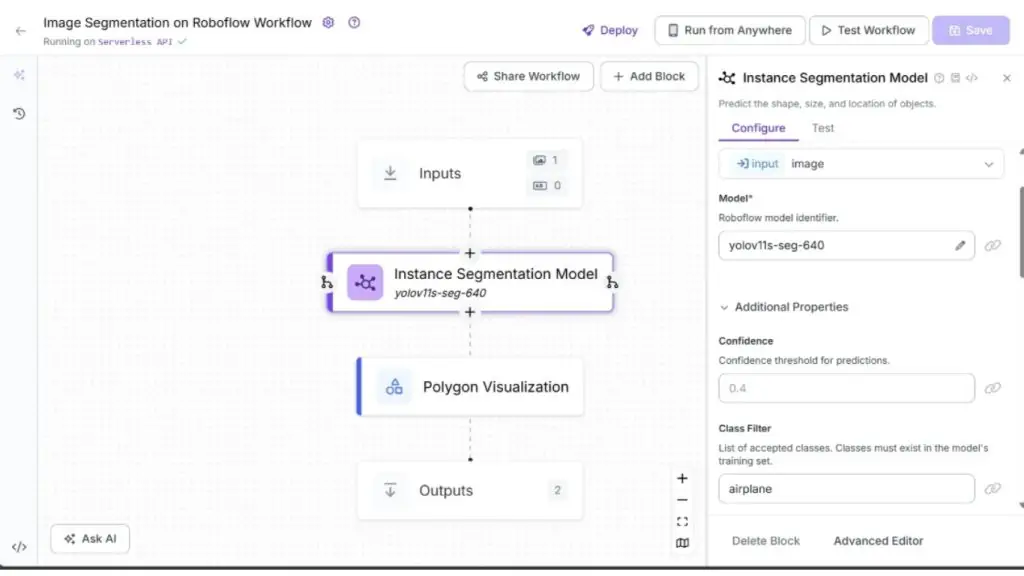 Workflow phân đoạn hình ảnh