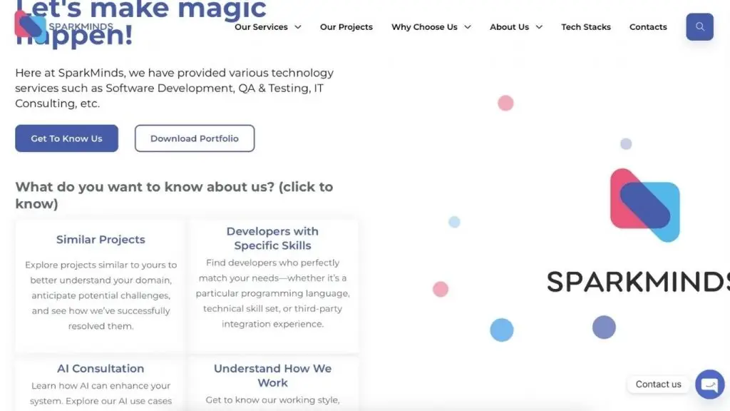 SparkMinds focused on scalable and secure solutions