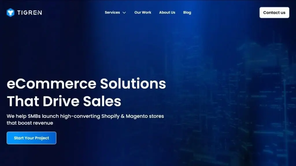 Tigren specializes in e-commerce platforms