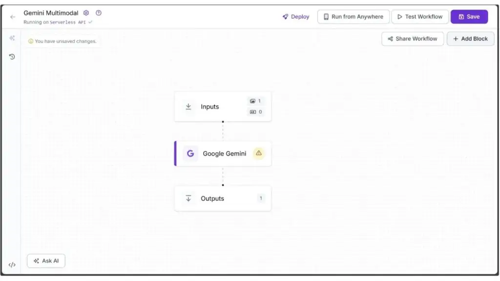 cập nhật khoá API sau khi thêm Google Gemini