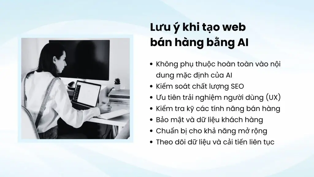 Các nguyên tắc tối ưu khi thiết kế website bằng AI
