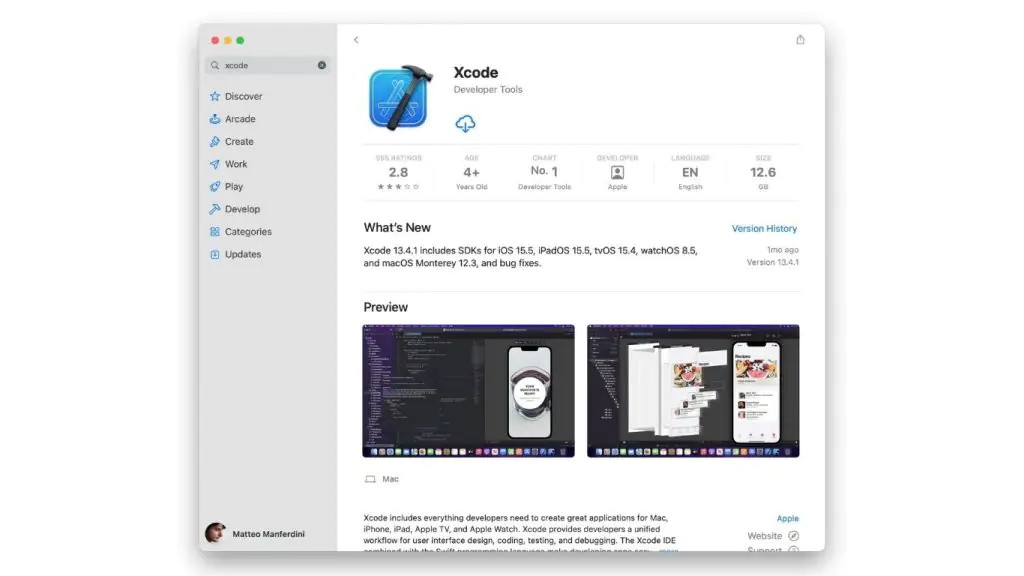 cài đặt môi trường phát triển nền tảng Xcode