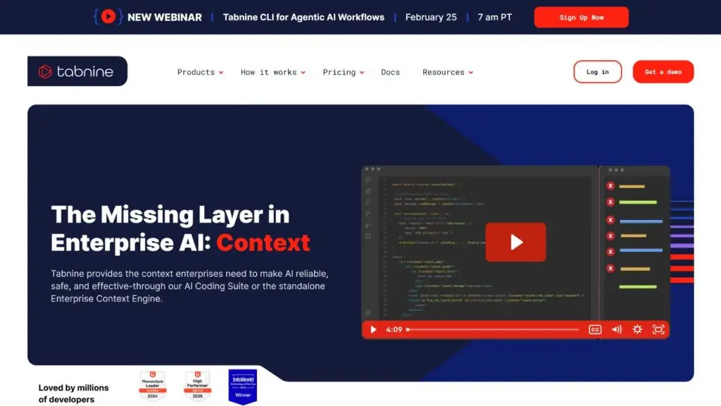 Tabnine là AI viết code autocomplete bảo mật