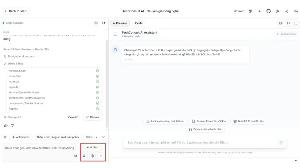 multimodal input Google AI Studio