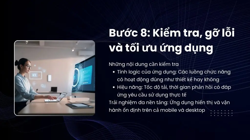 kiểm tra và tối ưu ứng dụng