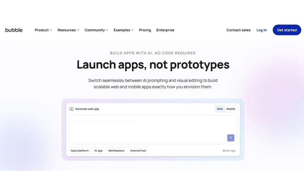 Bubble nền tảng no-code