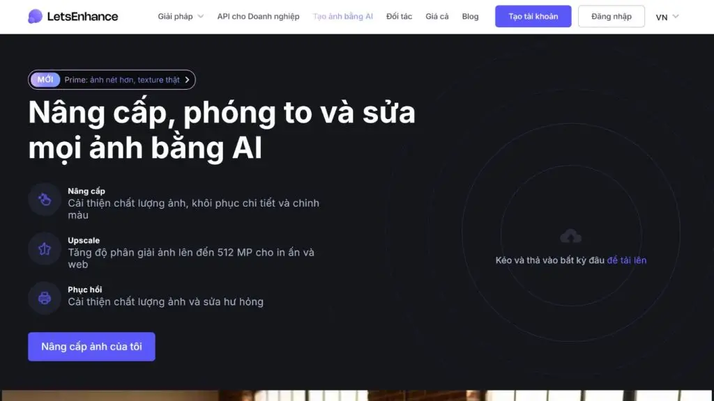 Let’s Enhance là công cụ nâng cao hình ảnh bằng AI