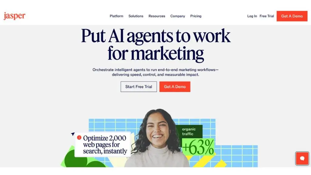 Jasper.ai là công cụ thiết kế nội dung marketing bằng AI