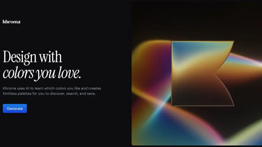 Khroma là công cụ phối màu bằng AI