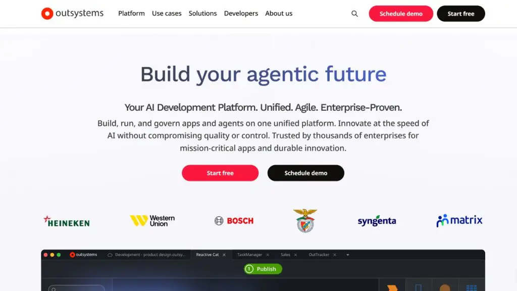 OutSystems low-code platform