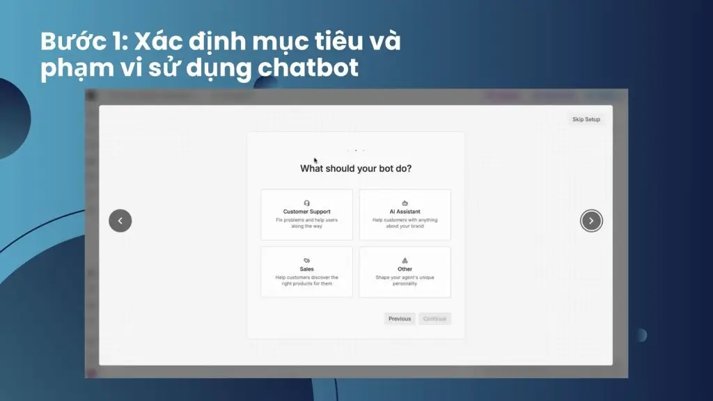 Xác định mục tiêu và phạm vi sử dụng chatbot AI cho doanh nghiệp