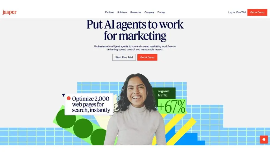 Jasper AI công cụ viết content marketing