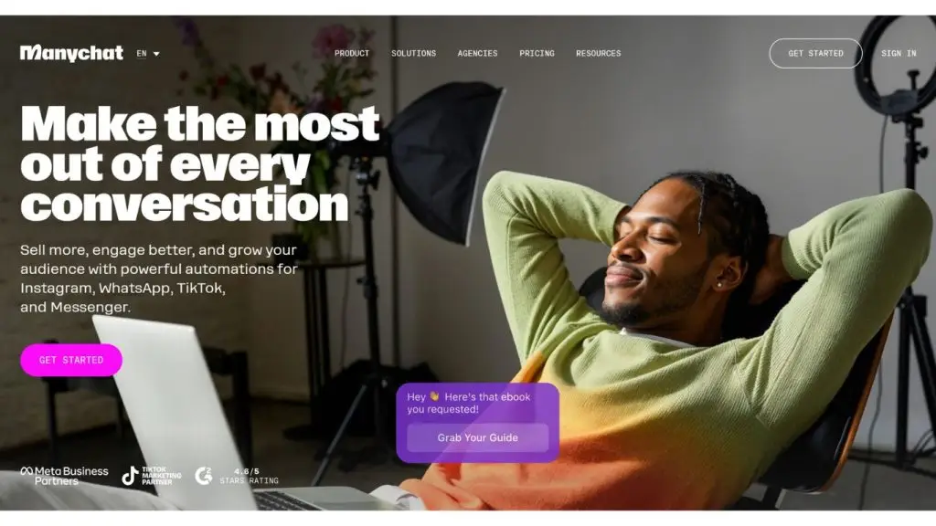 ManyChat chatbot AI bán hàng online