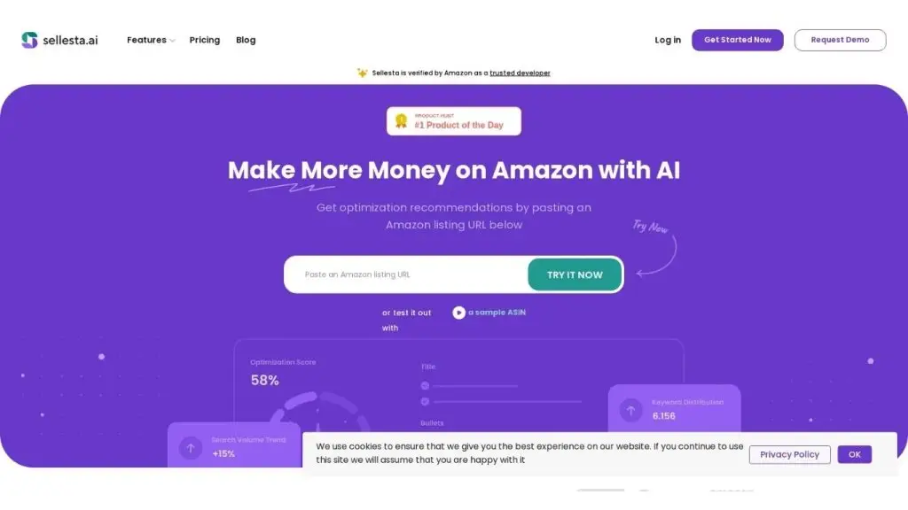 công cụ AI Sellesta Amazon SEO
