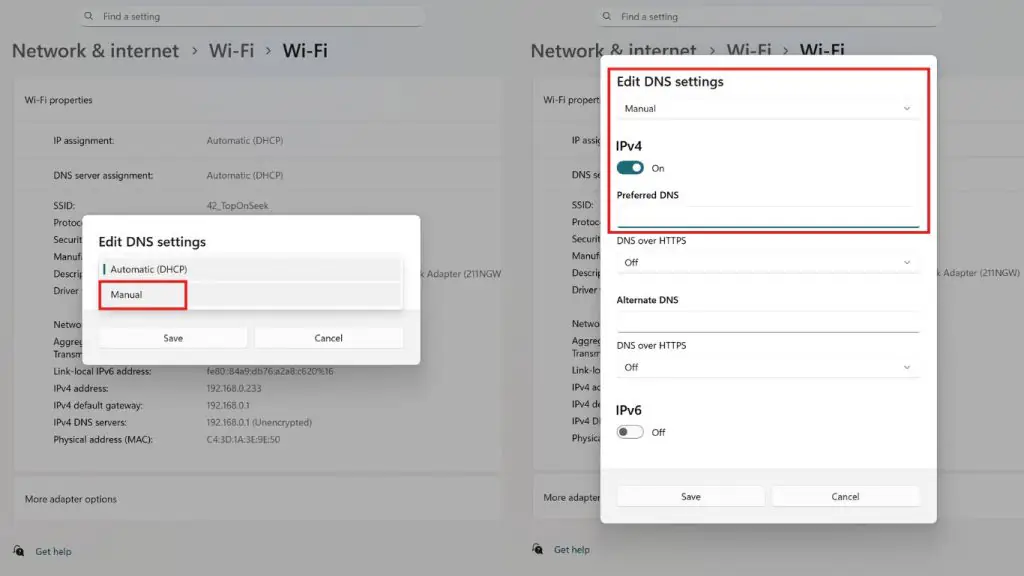 what is DNS over https on windows 11